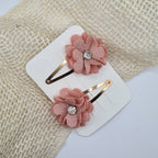Haarclipje sparkle flower oudroze