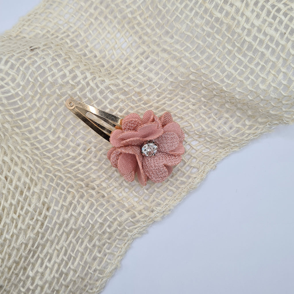 Haarclipje sparkle flower oudroze