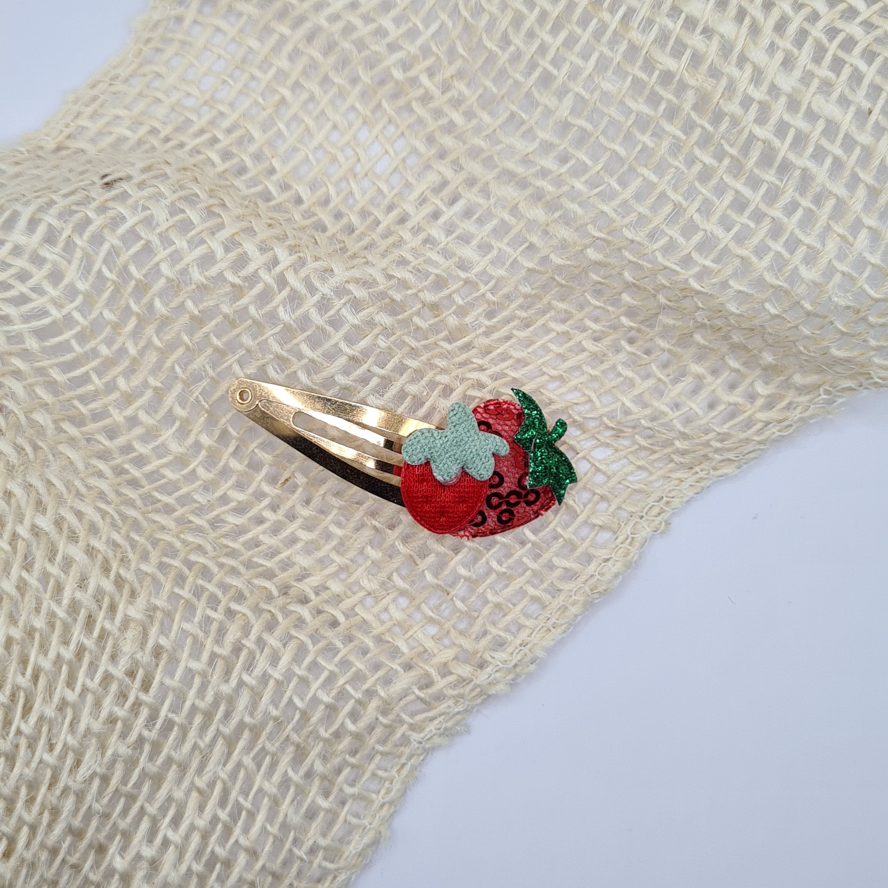 Haarclipje Strawberry Dream rood