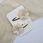 Haarclipje sparkle  flower creme