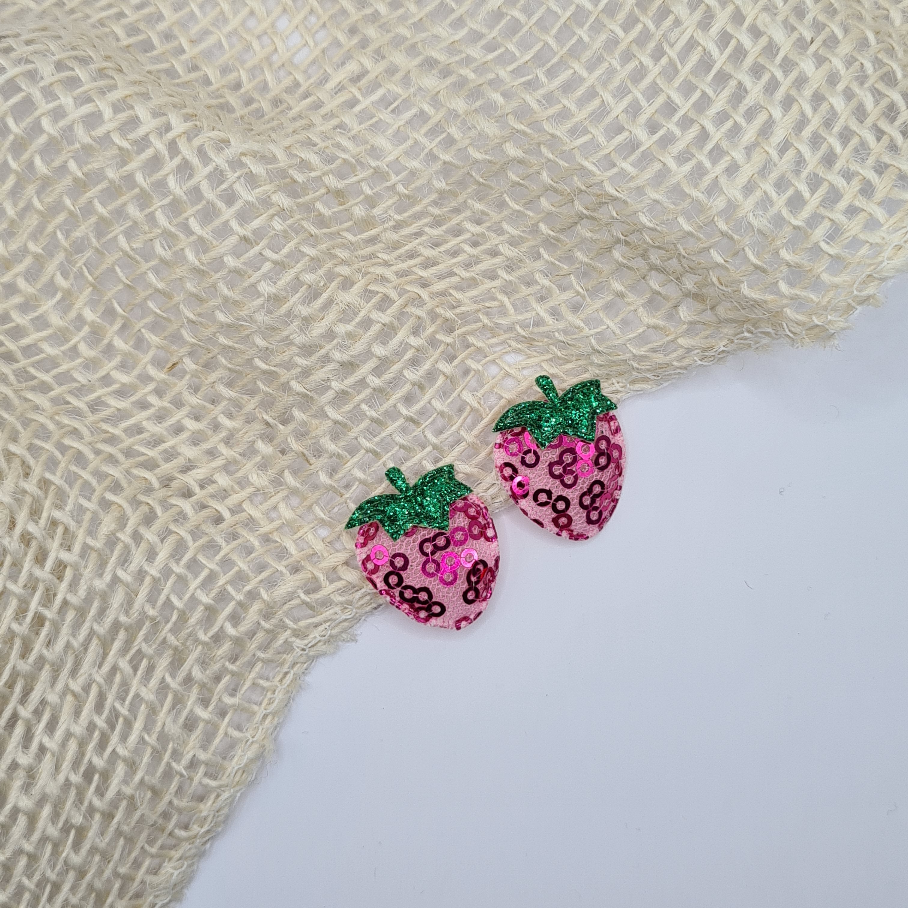Mini haarclipje Strawberry Dream roze