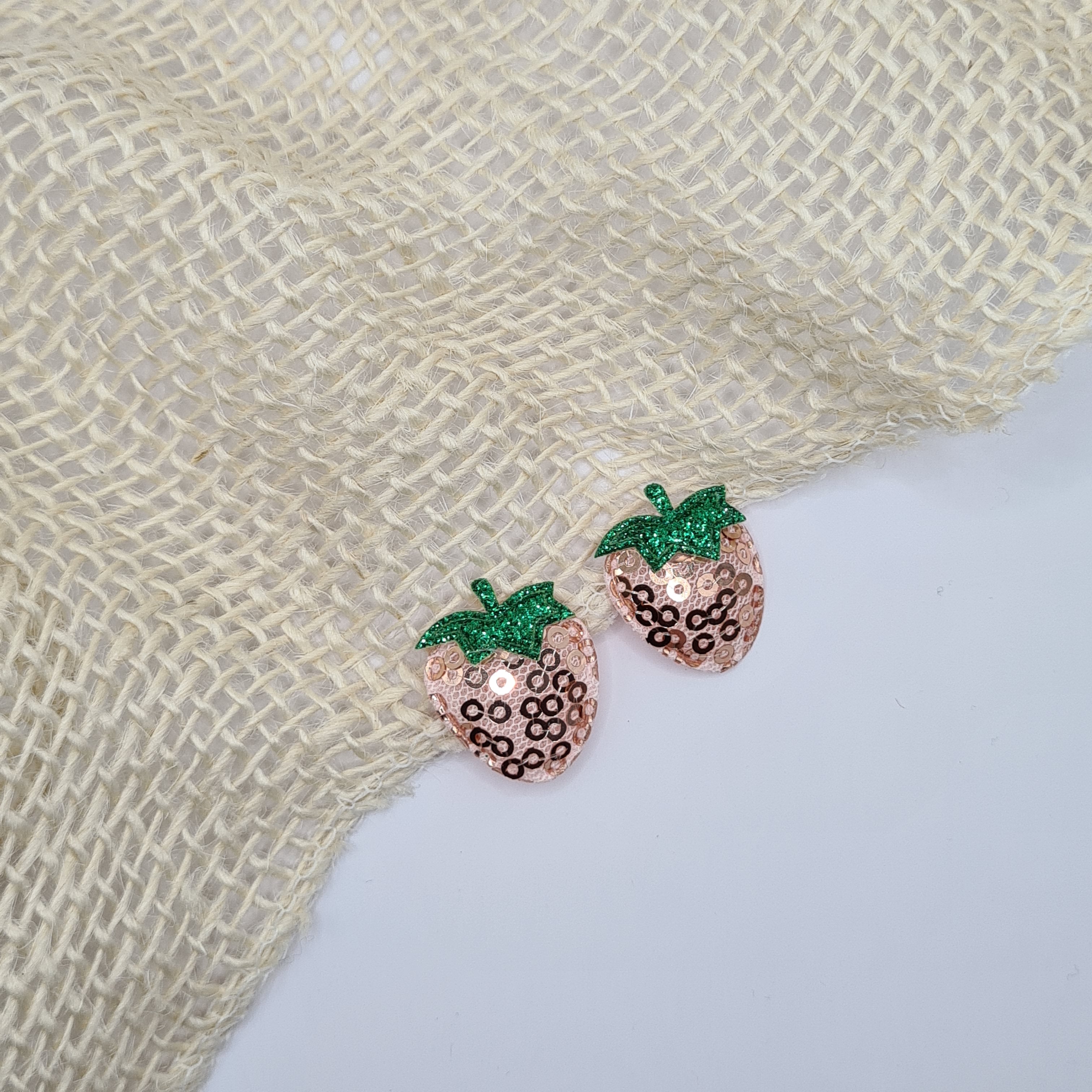 Mini haarclipje Strawberry Dream perzik