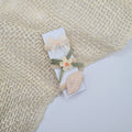 Set van 3 mini elastiekjes creme