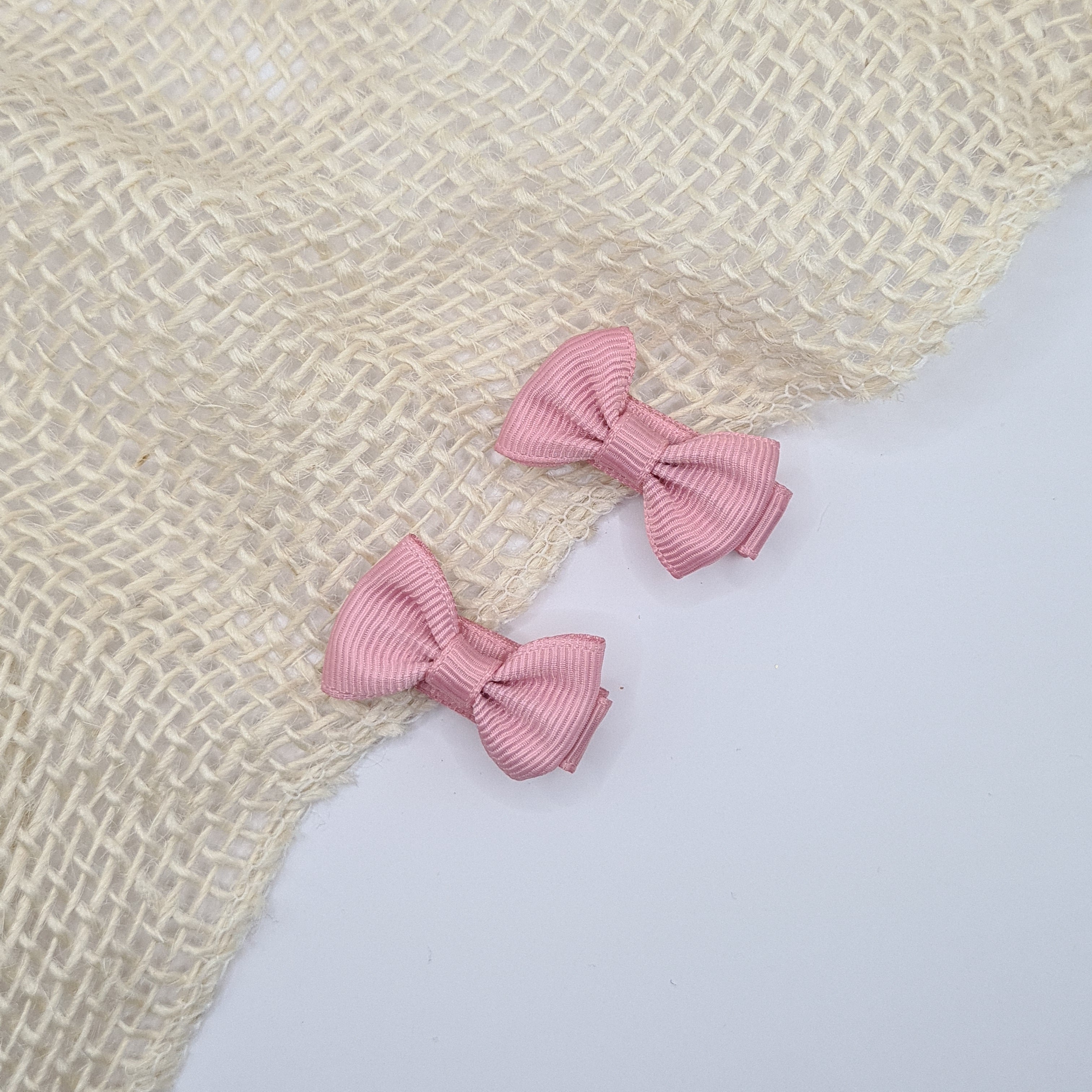 Midi haarclipje strikje classic licht roze