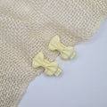 Midi haarclipje strikje classic licht baby geel