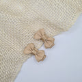 Midi haarclipje strikje classic beige