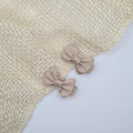 Midi haarclipje strikje classic licht beige