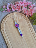 Zorgtopper sleutelhanger met naam