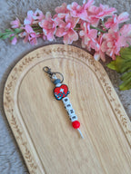 Zorgtopper sleutelhanger met naam