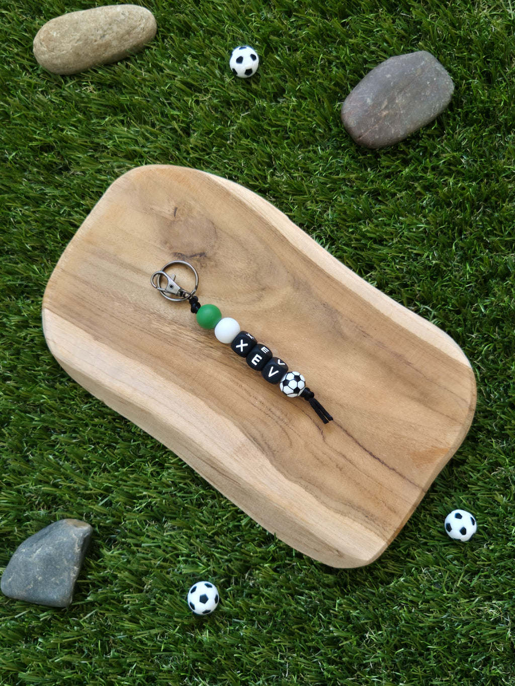 Sleutelhanger met Naam of Clubnaam 3 letters