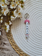Sleutelhanger Arya met lotus roze