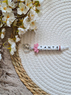 Sleutelhanger Arya met lotus roze