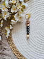 Sleutelhanger met beertje beige