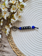 Sleutelhanger blauw en grijs