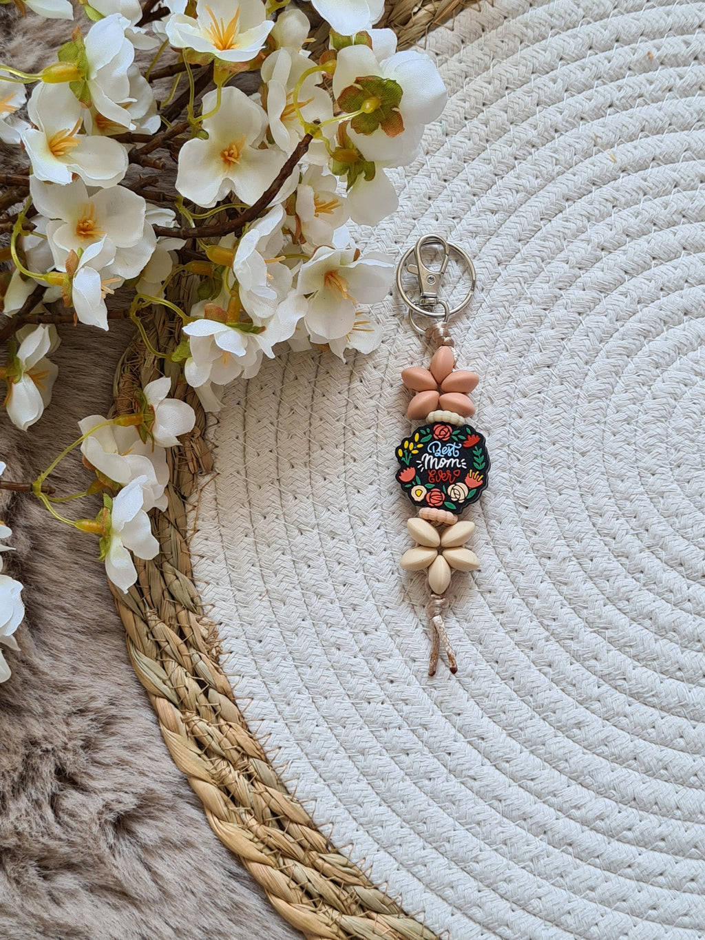 Sleutelhanger best mom ever botanic