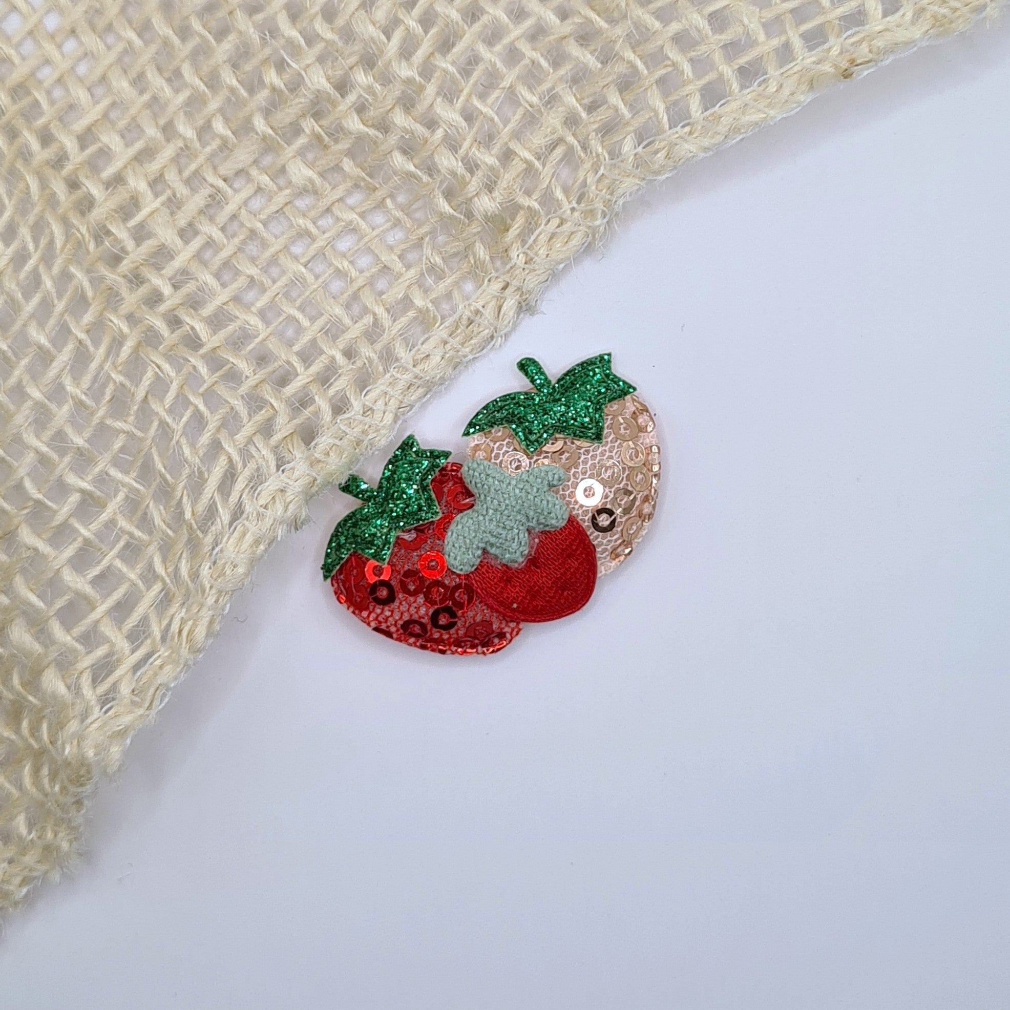 Antislip Haarspeldje Strawberry Dream perzik rood
