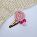 Haarclipje glitter lolly licht roze