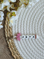 Sleutelhanger Arya met lotus roze