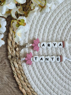 Sleutelhanger Arya met lotus roze
