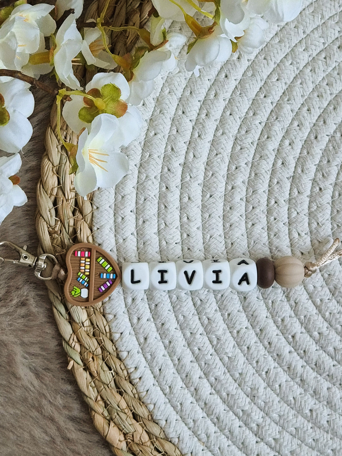Sleutelhanger Livia boekenwurm donker