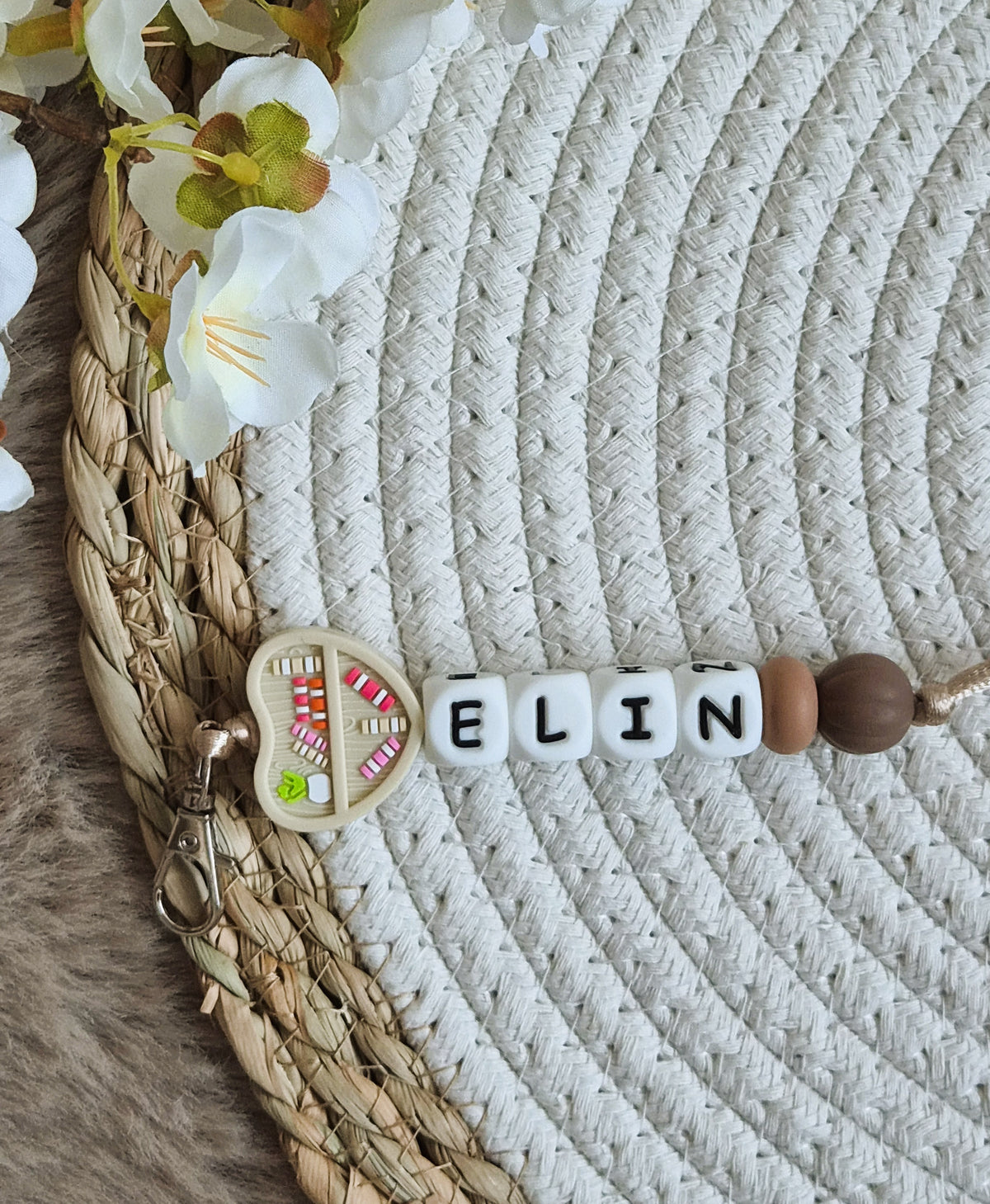 Sleutelhanger Elin boekenwurm licht