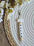 Sleutelhanger Dilan met lotus wit