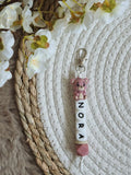 Sleutelhanger nora met roze beertje