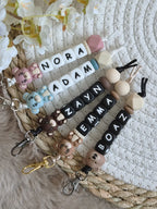 Sleutelhanger nora met roze beertje