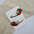 Haarclipje Strawberry Dream rood