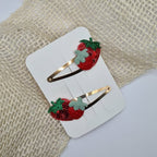 Haarclipje Strawberry Dream rood